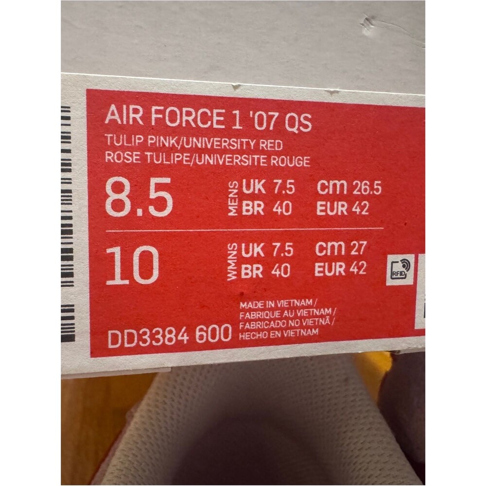 Nike Air Force One Low Qs: 2021 Valentines Day Love Letter 💌 👟 💌 - Picture 13 of 14
